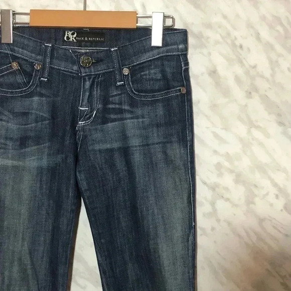 Rock  & Republic Bootcut Jeans size 24 - Picture 5 of 6